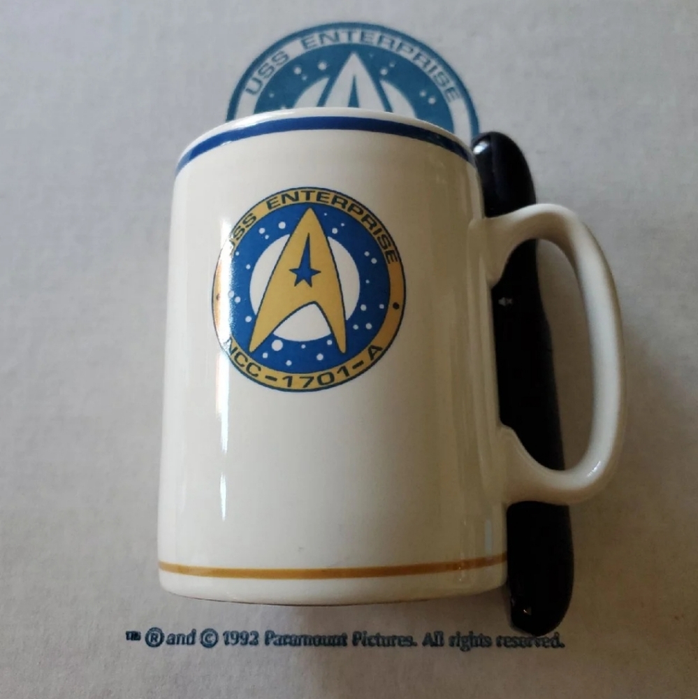 Star Trek Pfaltzgraff Plate & Coffee Mug - Picture 7 of 8